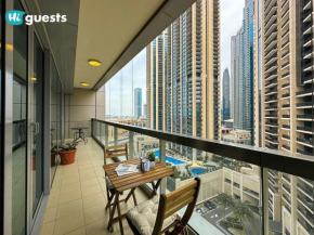 HiGuests - Royal 2BR Apt With Balcony Near Burj Khalifa